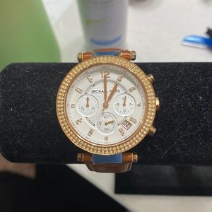 Michael Kors leather band watch